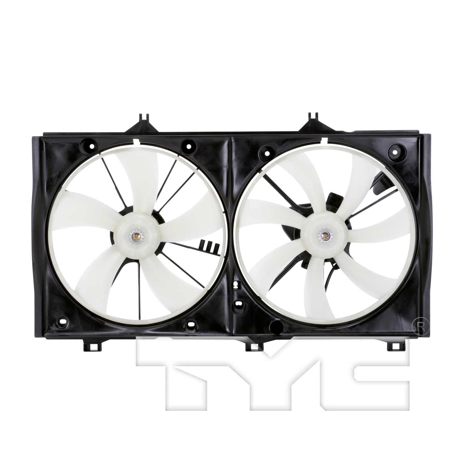 TYC Dual Radiator and Condenser Fan Assembly