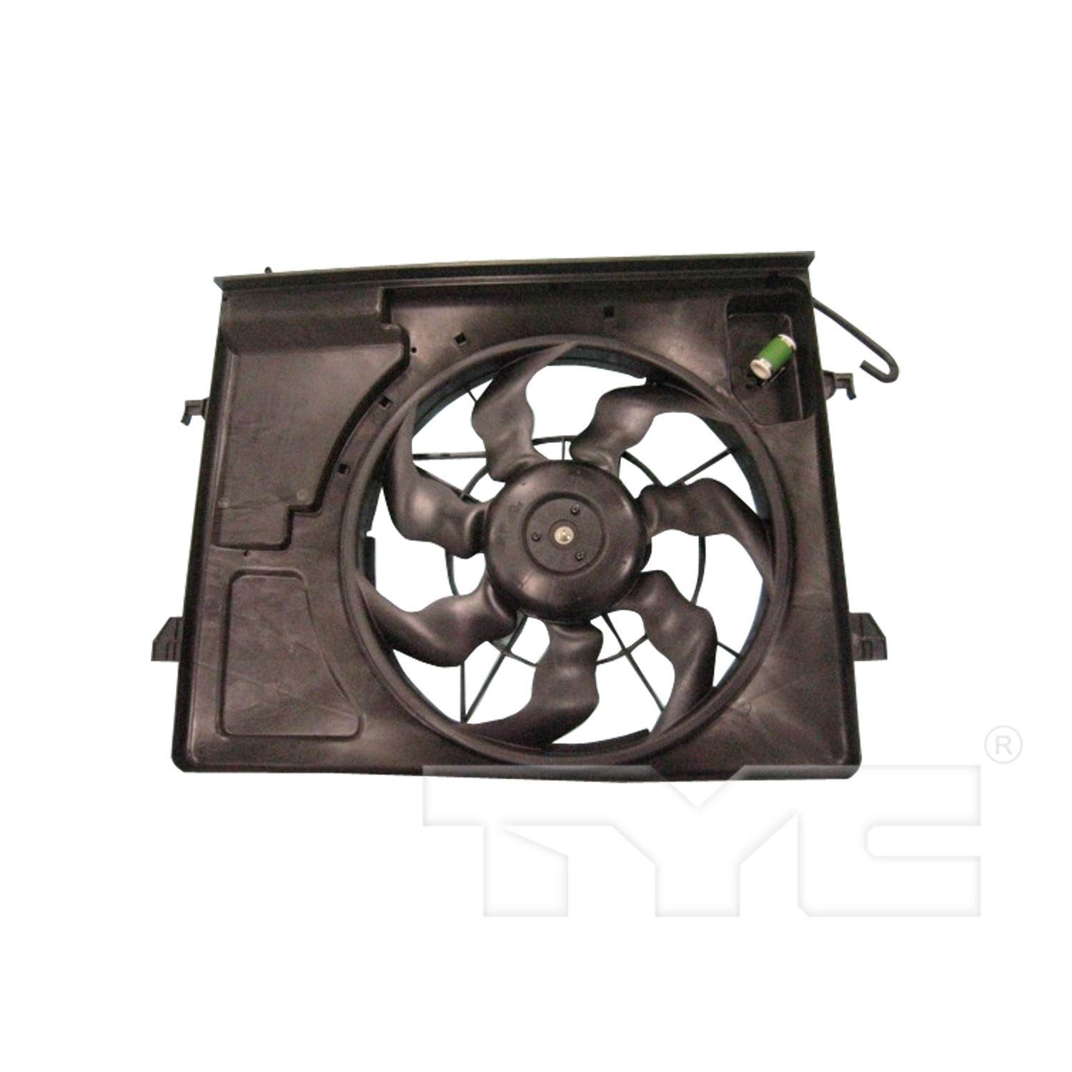 TYC Dual Radiator and Condenser Fan Assembly 622280