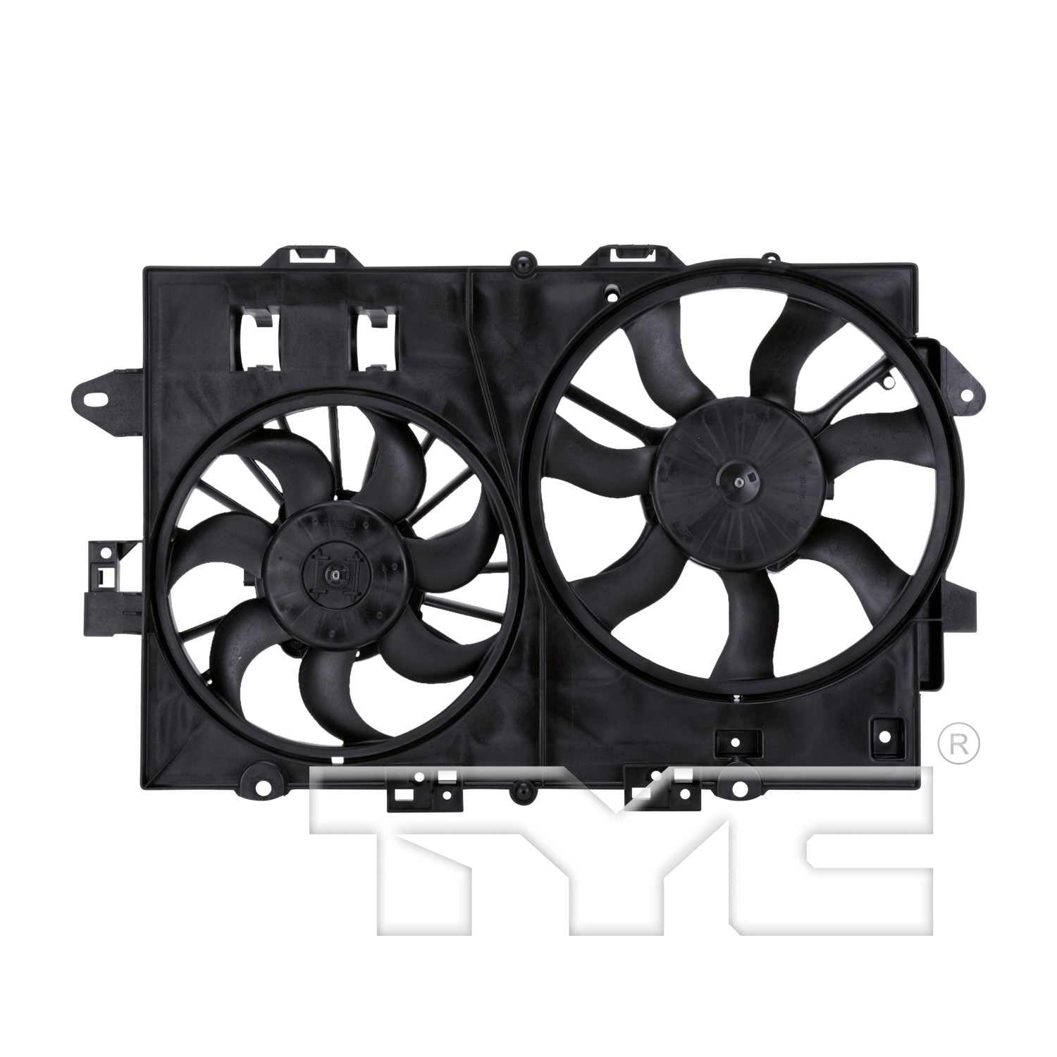 TYC Dual Radiator and Condenser Fan Assembly 622300