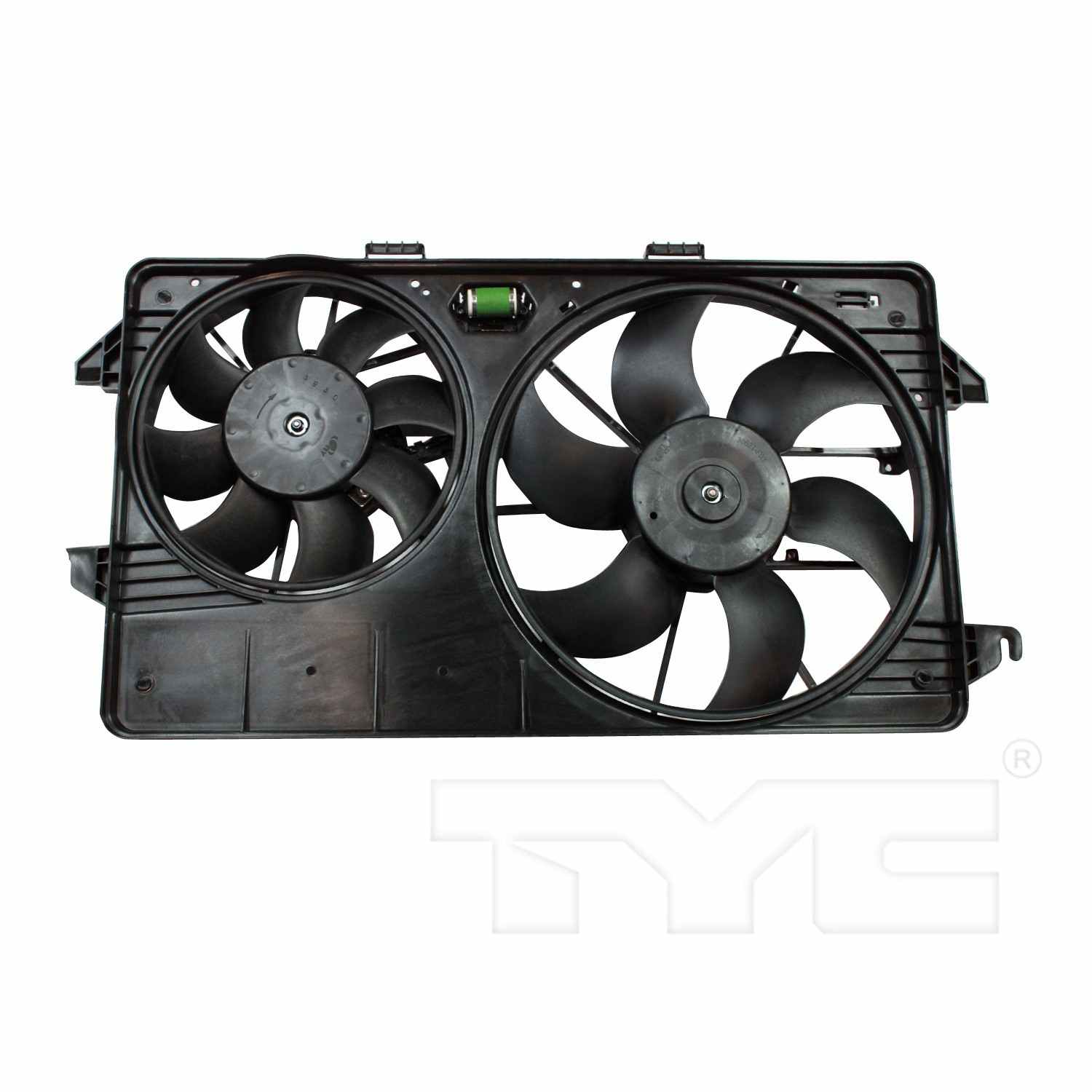 TYC Dual Radiator and Condenser Fan Assembly 622370