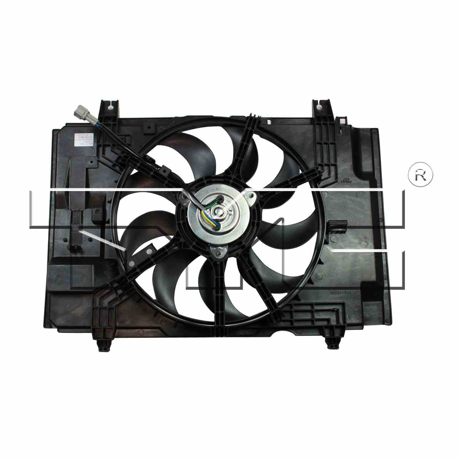 TYC Dual Radiator and Condenser Fan Assembly