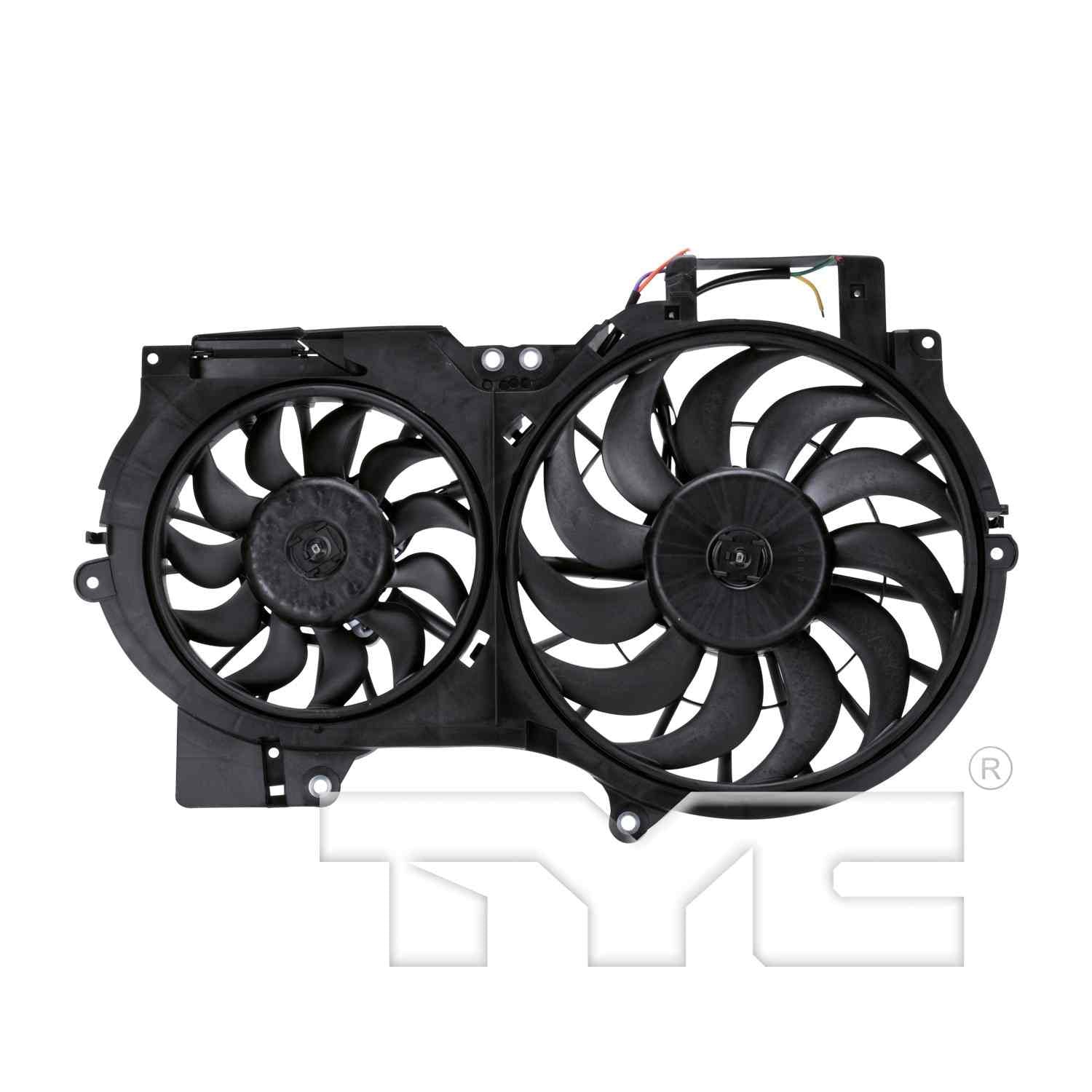 TYC Dual Radiator and Condenser Fan Assembly 622710
