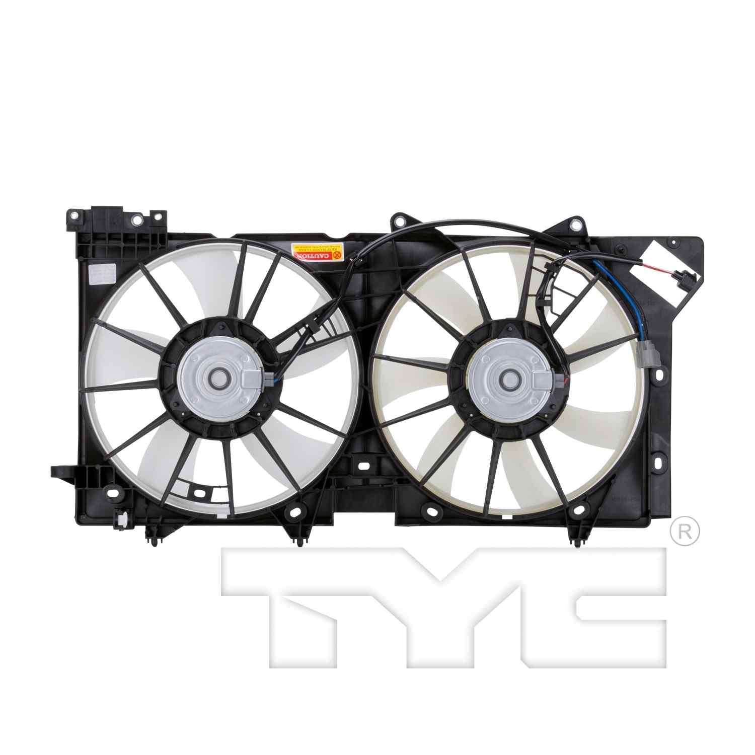 TYC Dual Radiator and Condenser Fan Assembly 622750