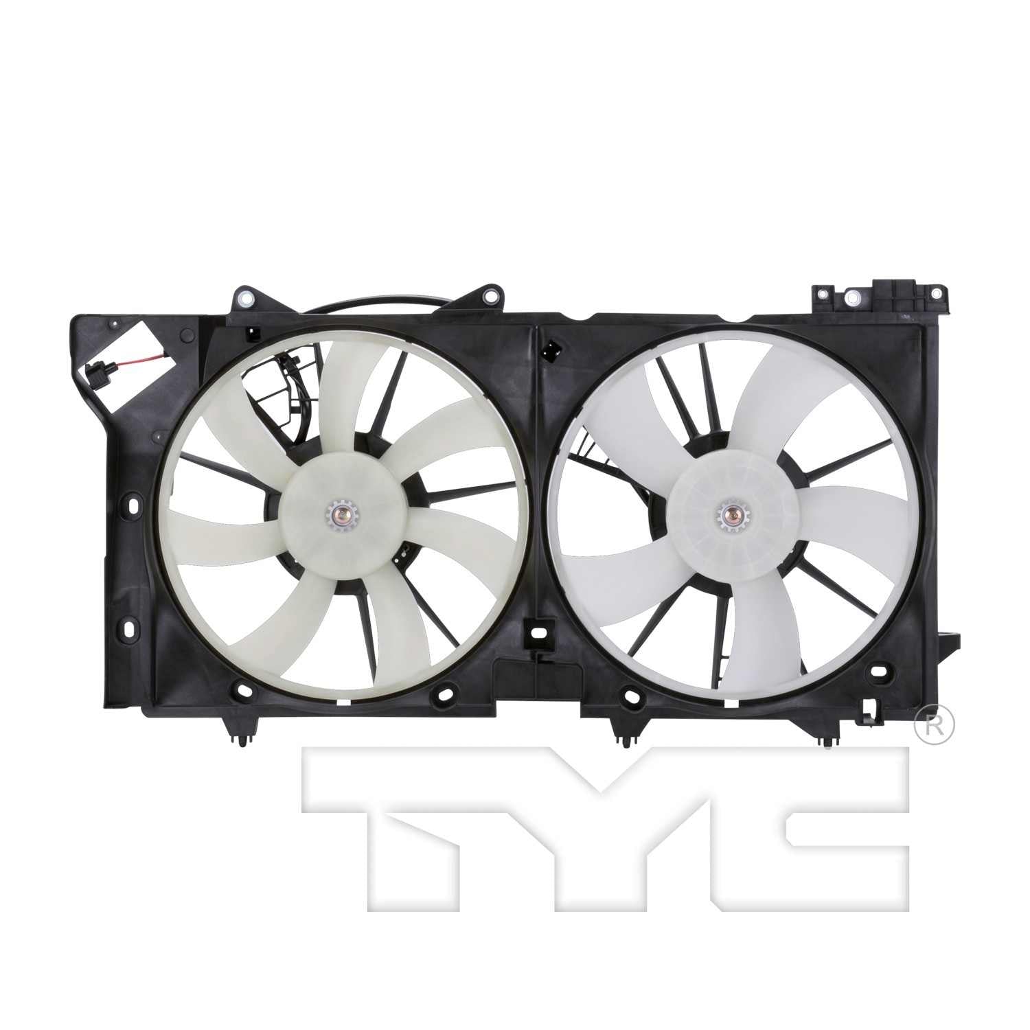 TYC Dual Radiator and Condenser Fan Assembly 622750