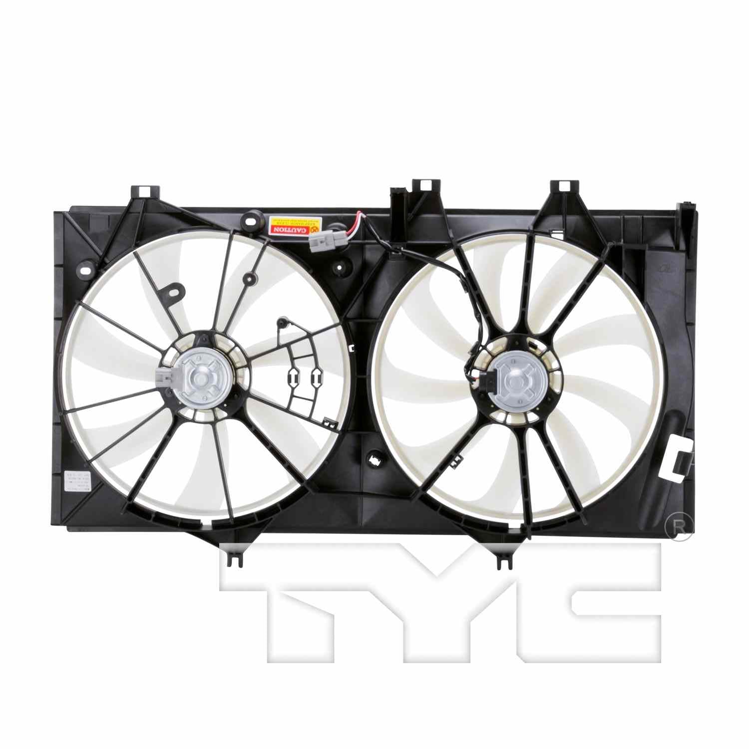 TYC Dual Radiator and Condenser Fan Assembly 622760