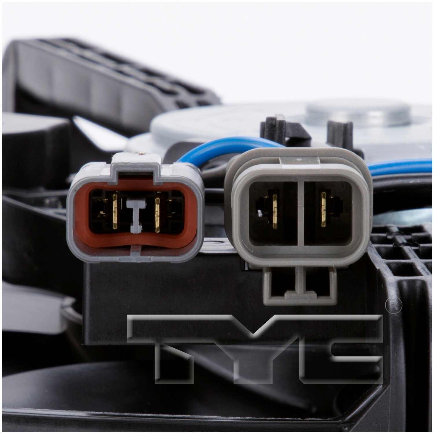 TYC Dual Radiator and Condenser Fan Assembly