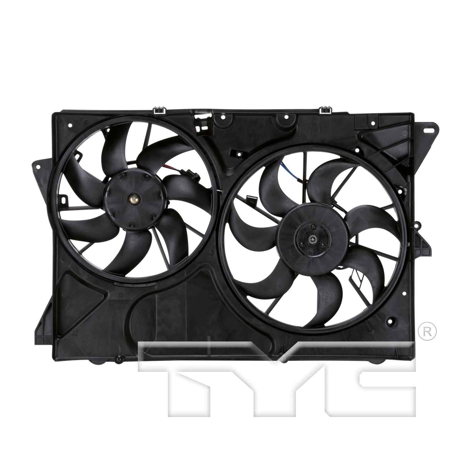 TYC Dual Radiator and Condenser Fan Assembly 622780