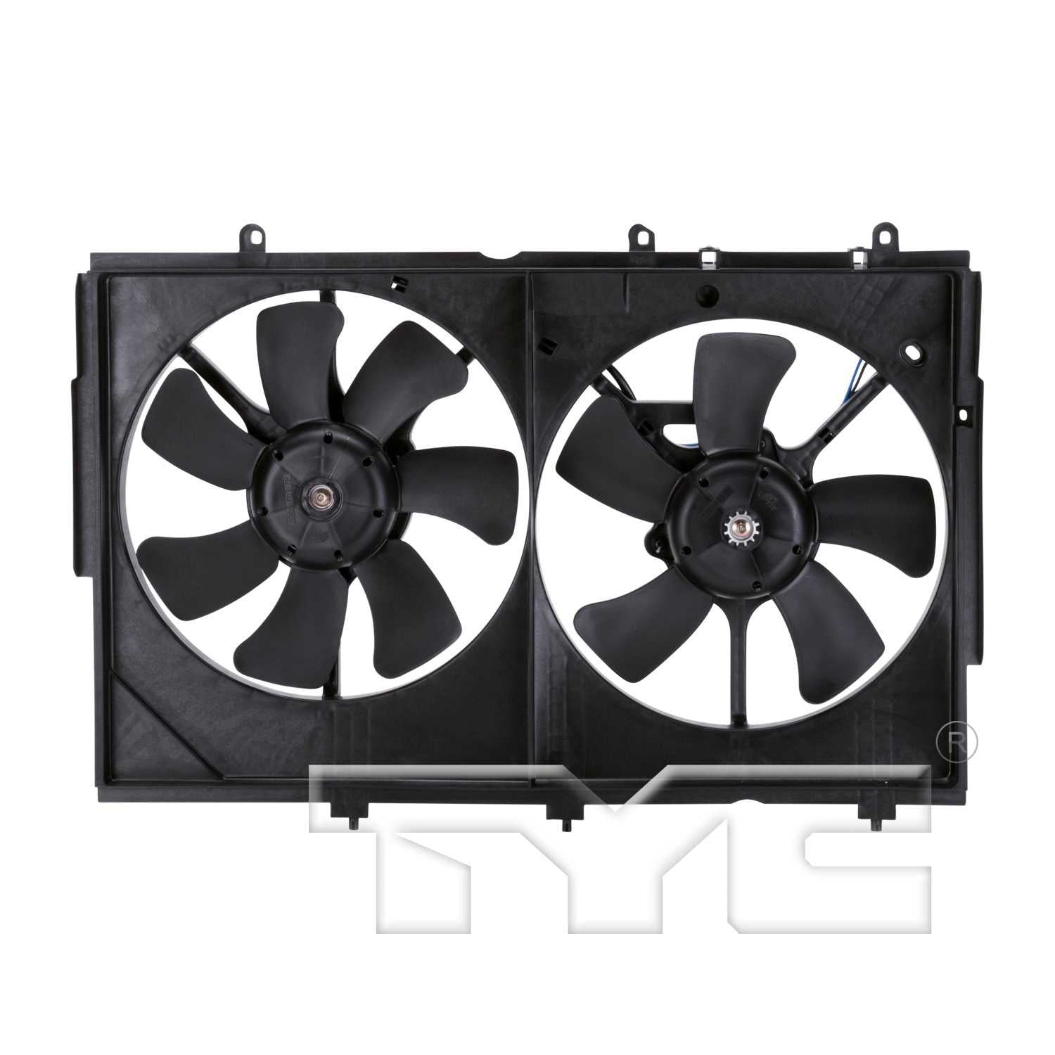 TYC Dual Radiator and Condenser Fan Assembly 622810