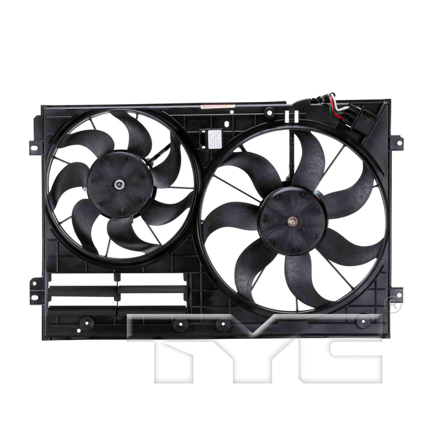 TYC Dual Radiator and Condenser Fan Assembly 622820