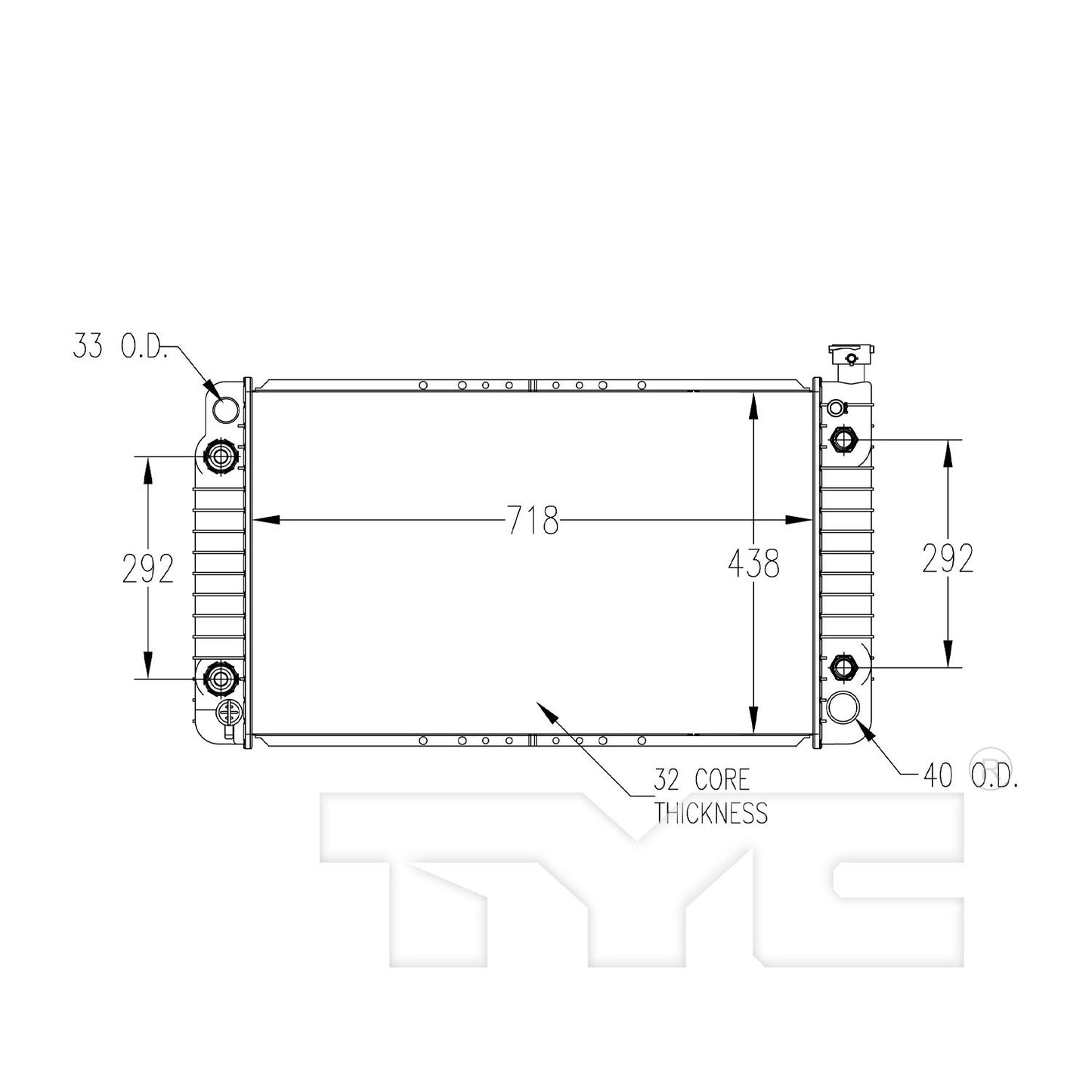 TYC TYC Radiator 622