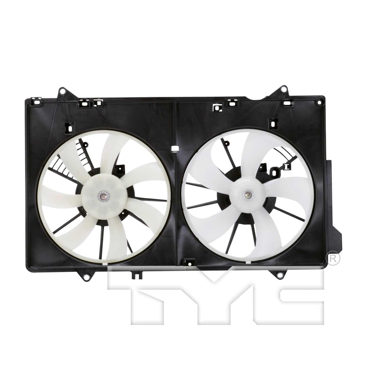 TYC Dual Radiator and Condenser Fan Assembly 623010
