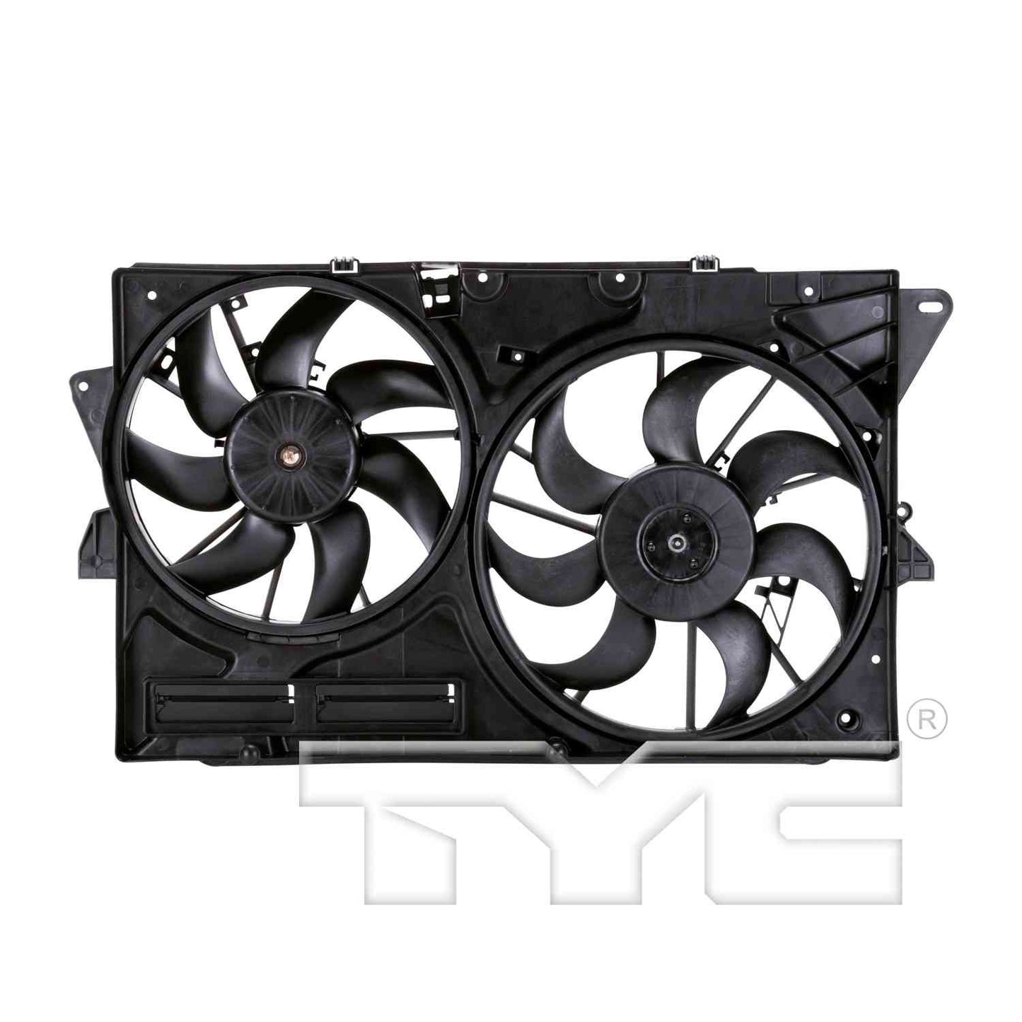 TYC Dual Radiator and Condenser Fan Assembly 623040