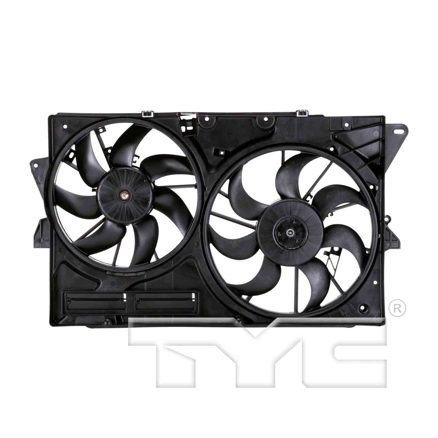 TYC Dual Radiator and Condenser Fan Assembly 623040