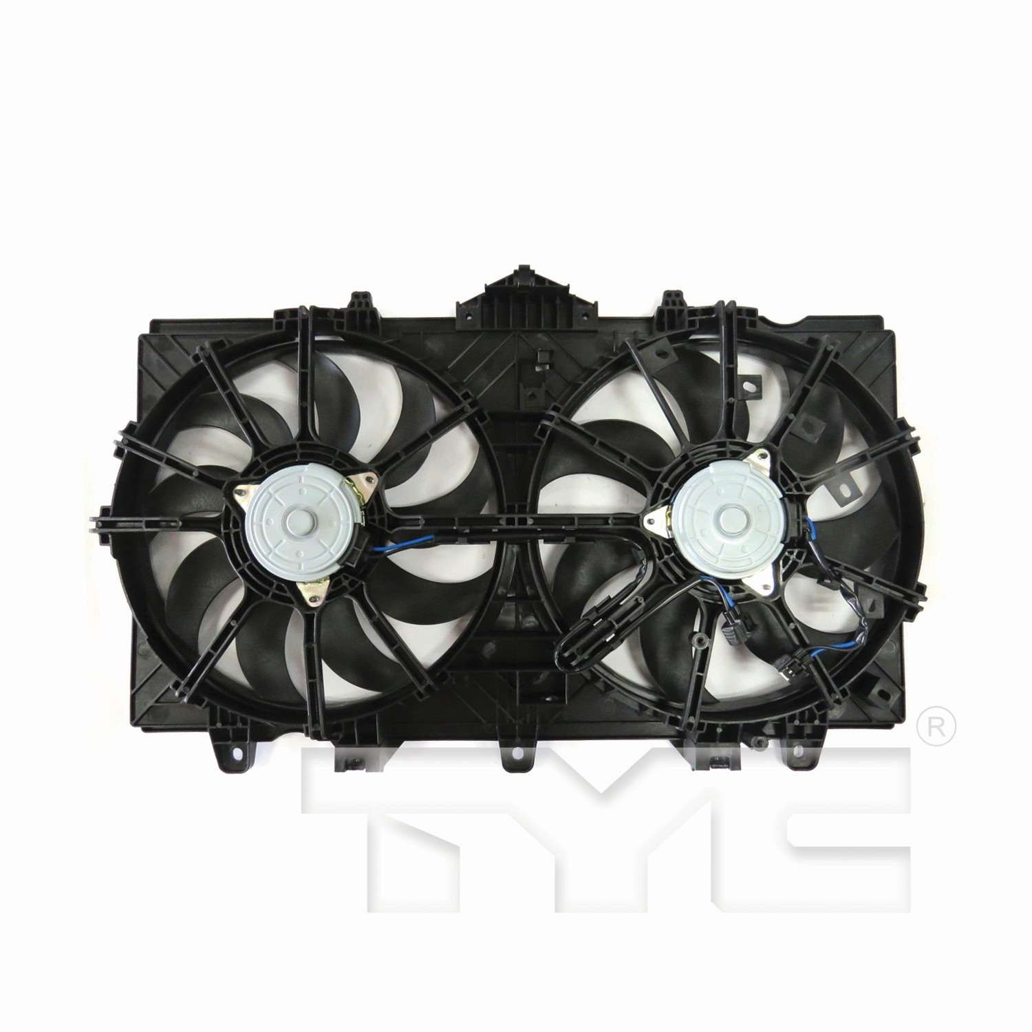 TYC Dual Radiator and Condenser Fan Assembly
