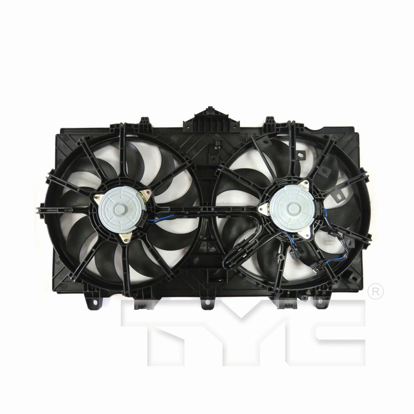 TYC Dual Radiator and Condenser Fan Assembly