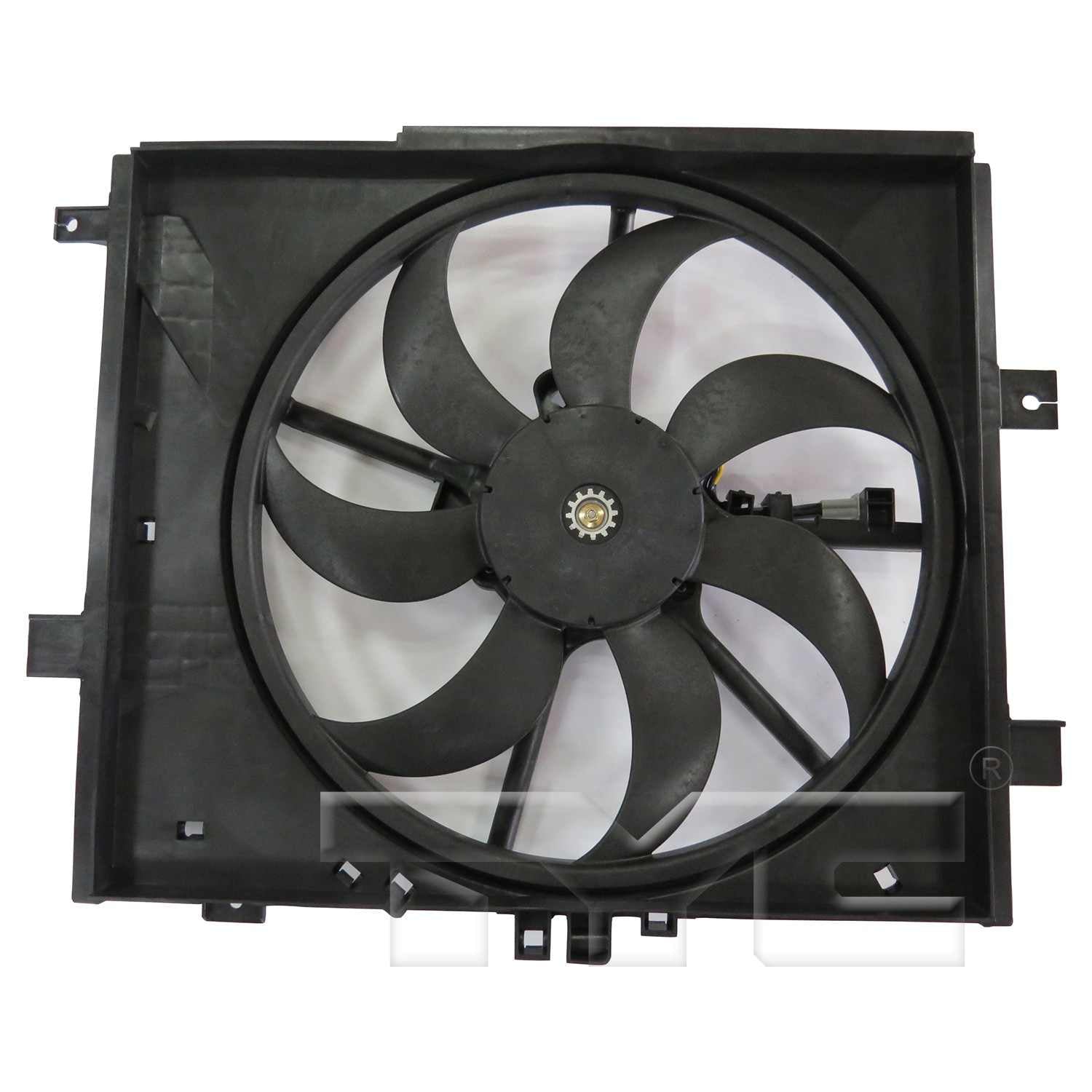 TYC Dual Radiator and Condenser Fan Assembly