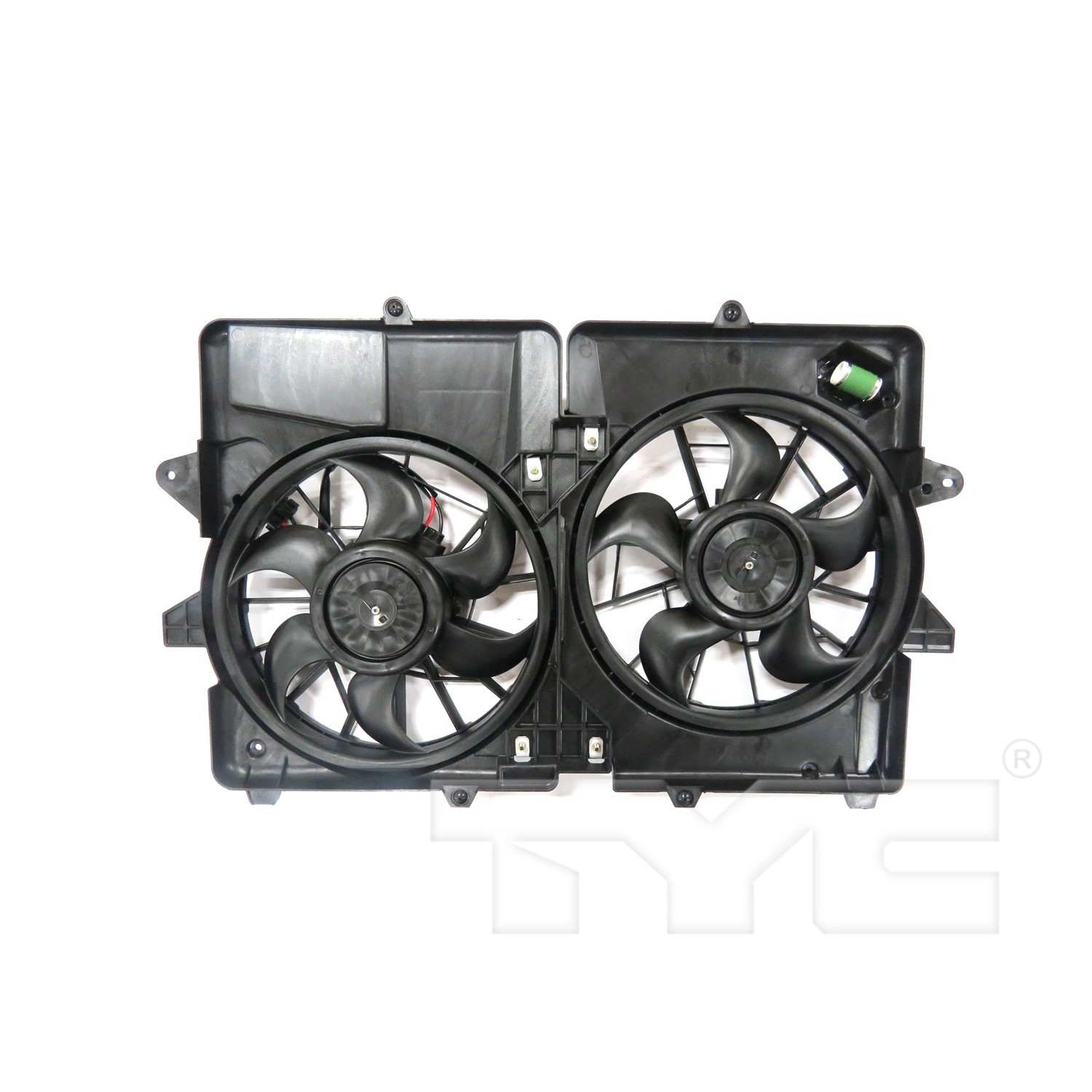TYC Dual Radiator and Condenser Fan Assembly 623240
