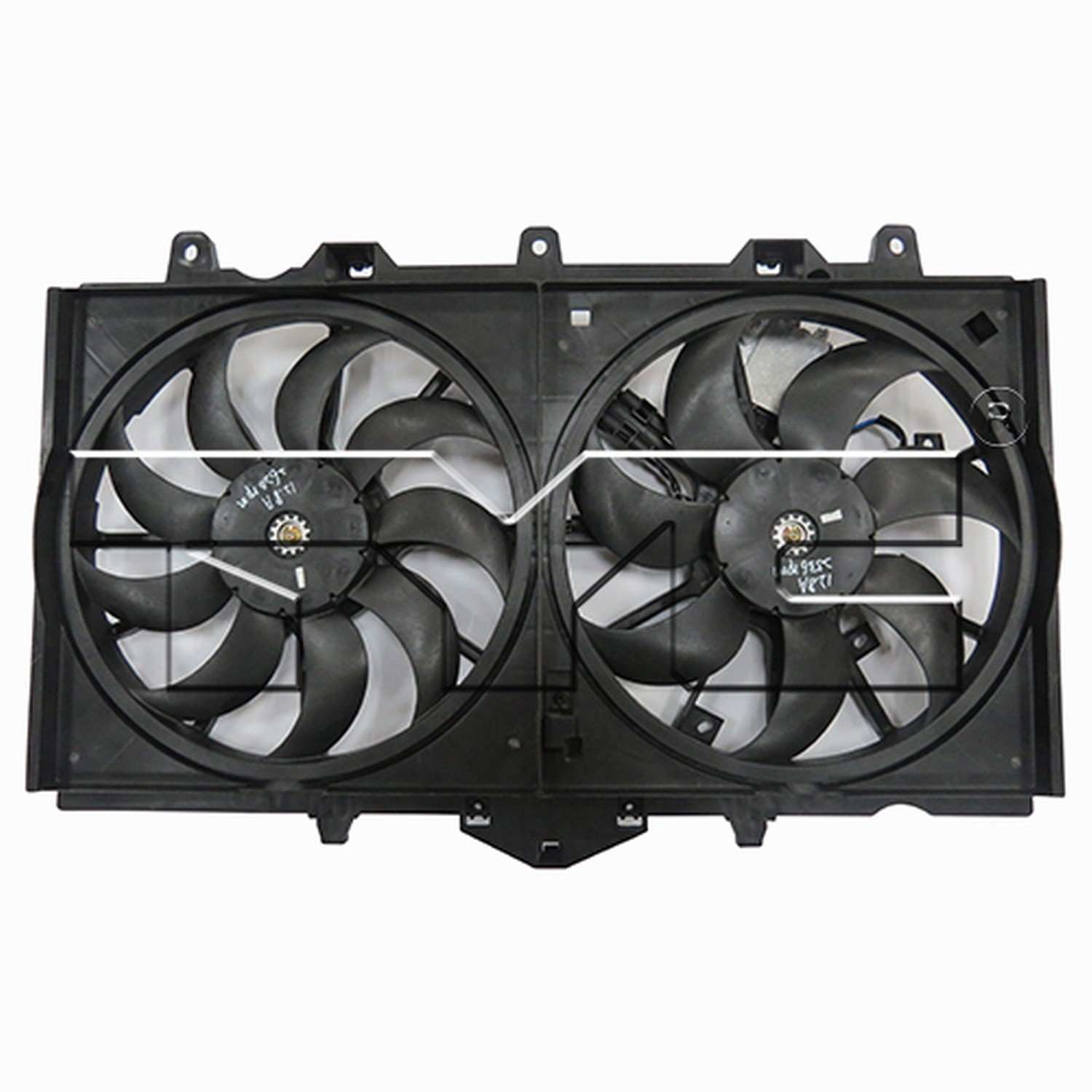 TYC Dual Radiator and Condenser Fan Assembly 623300