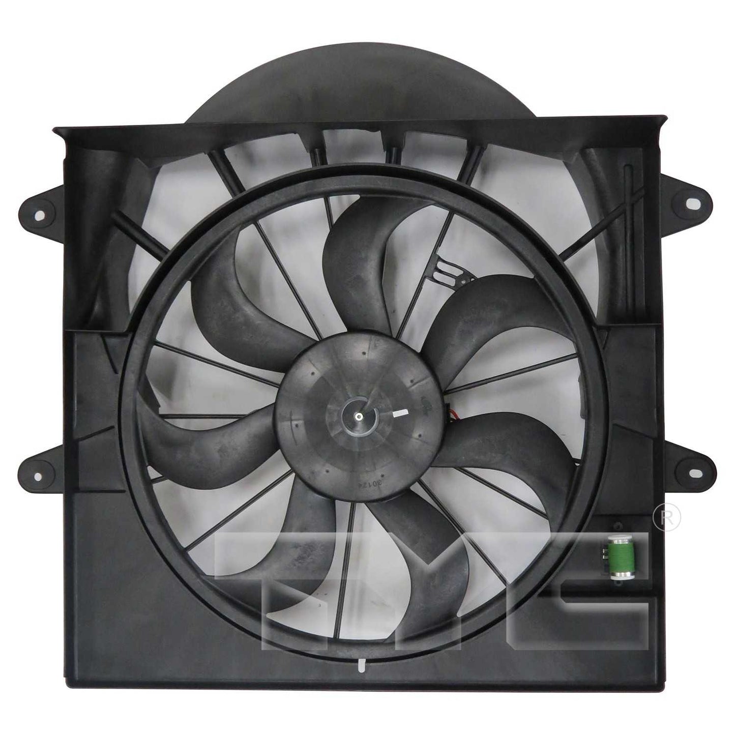 TYC Dual Radiator and Condenser Fan Assembly 623360