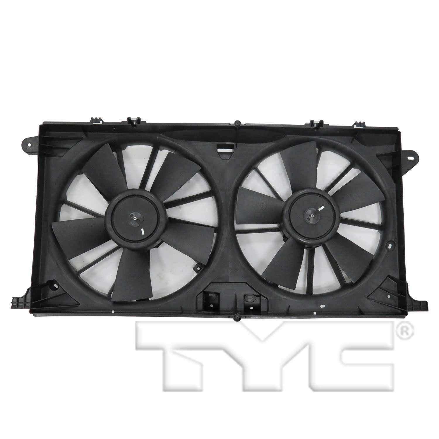 TYC Dual Radiator and Condenser Fan Assembly 623450