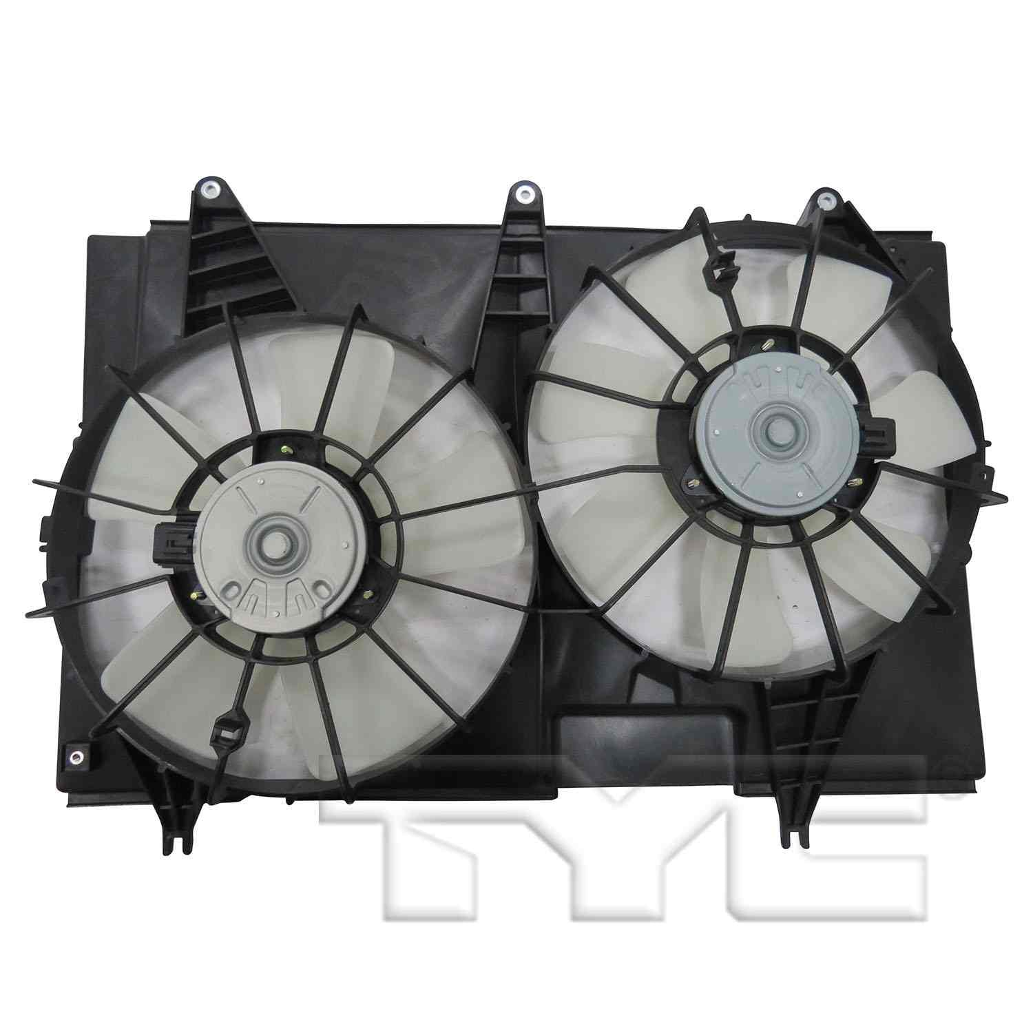 TYC Dual Radiator and Condenser Fan Assembly 623460