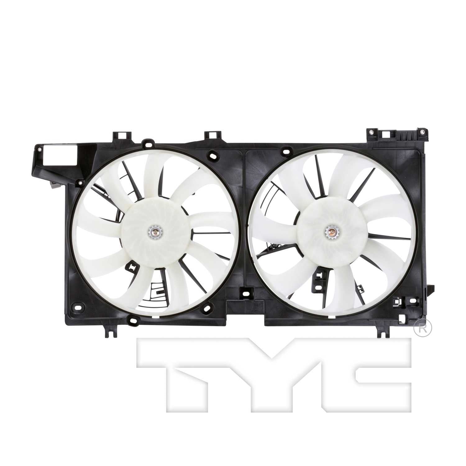 TYC Dual Radiator and Condenser Fan Assembly 623480