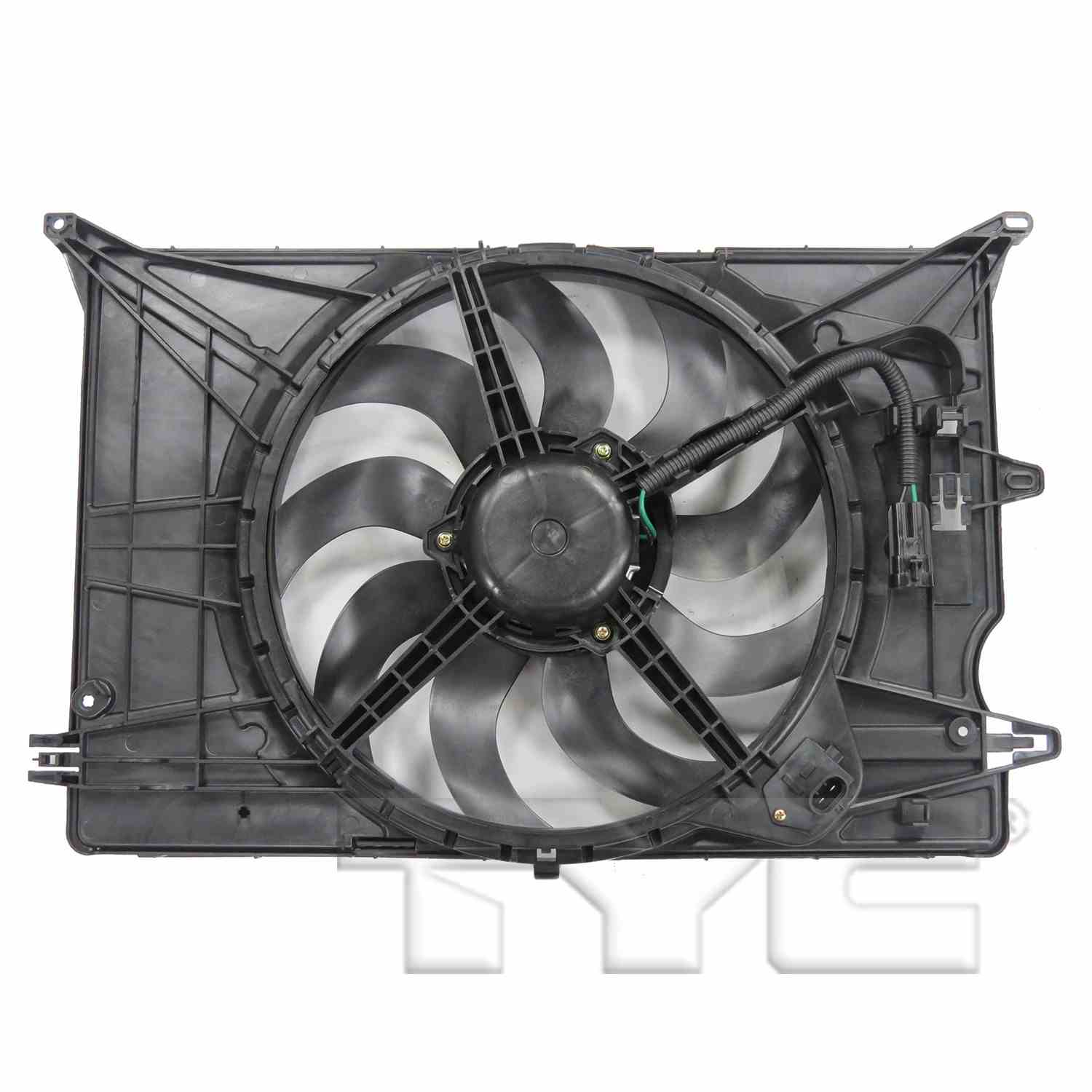 TYC Dual Radiator and Condenser Fan Assembly 623530