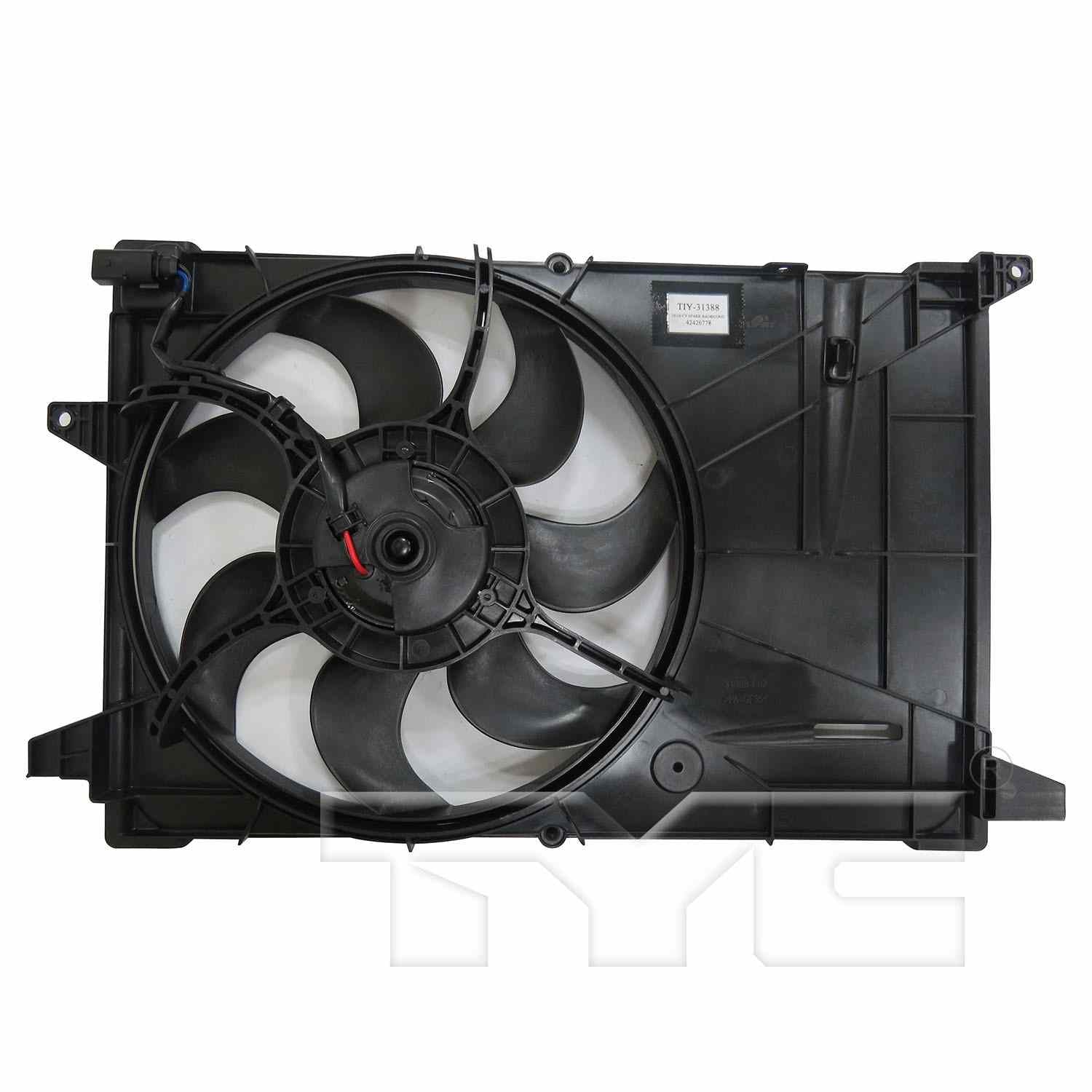 TYC Dual Radiator and Condenser Fan Assembly 623650