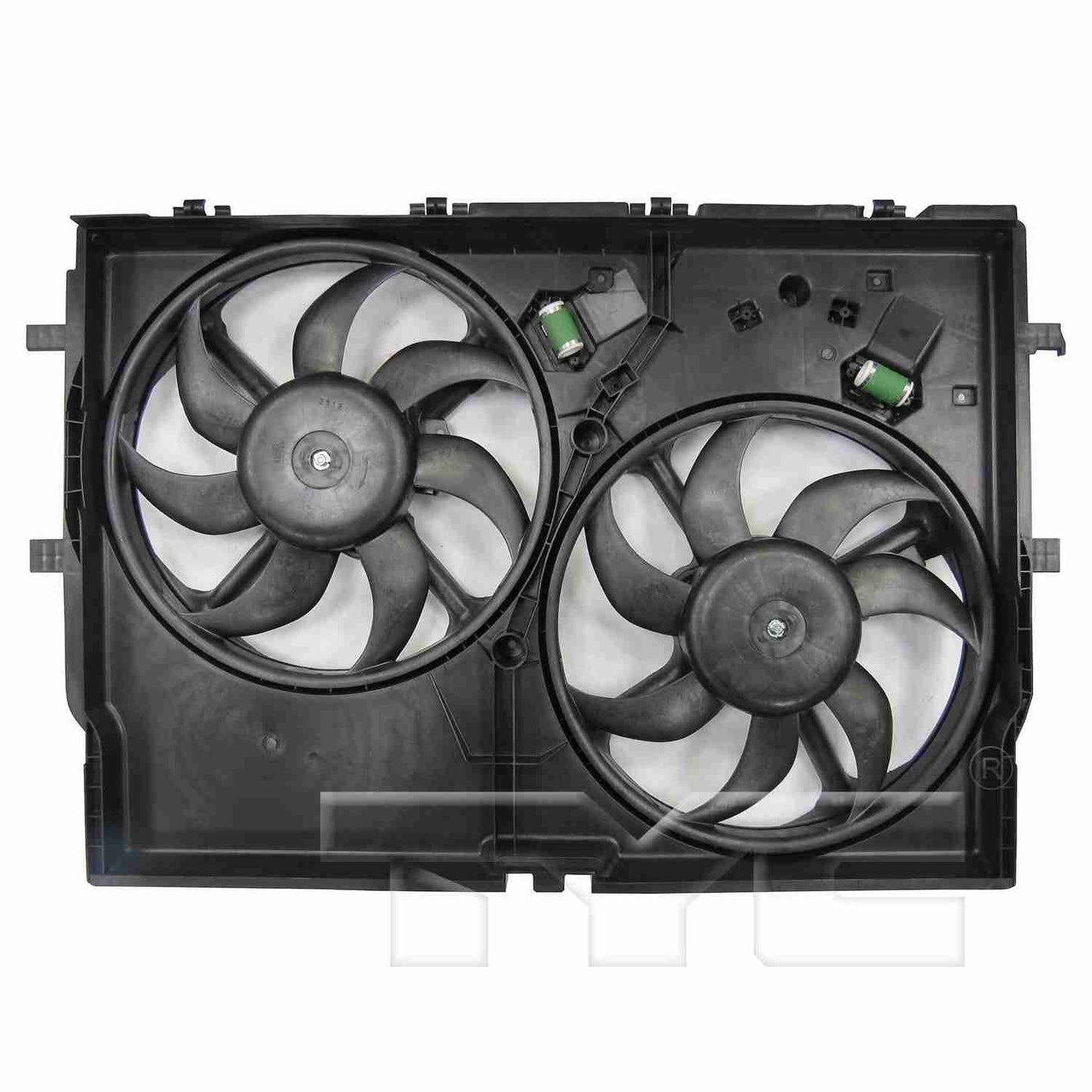 TYC Dual Radiator and Condenser Fan Assembly 623710