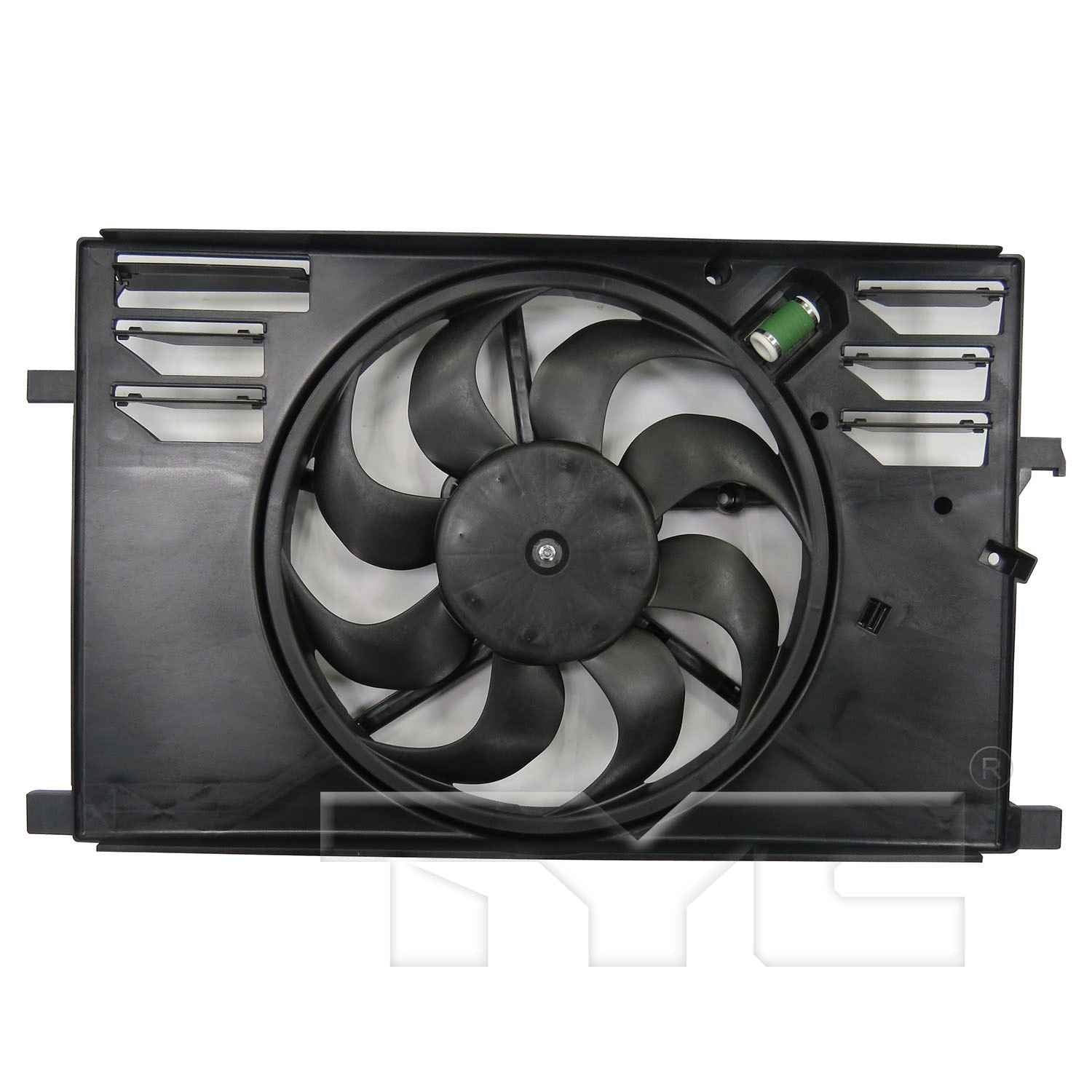 TYC Dual Radiator and Condenser Fan Assembly 623740