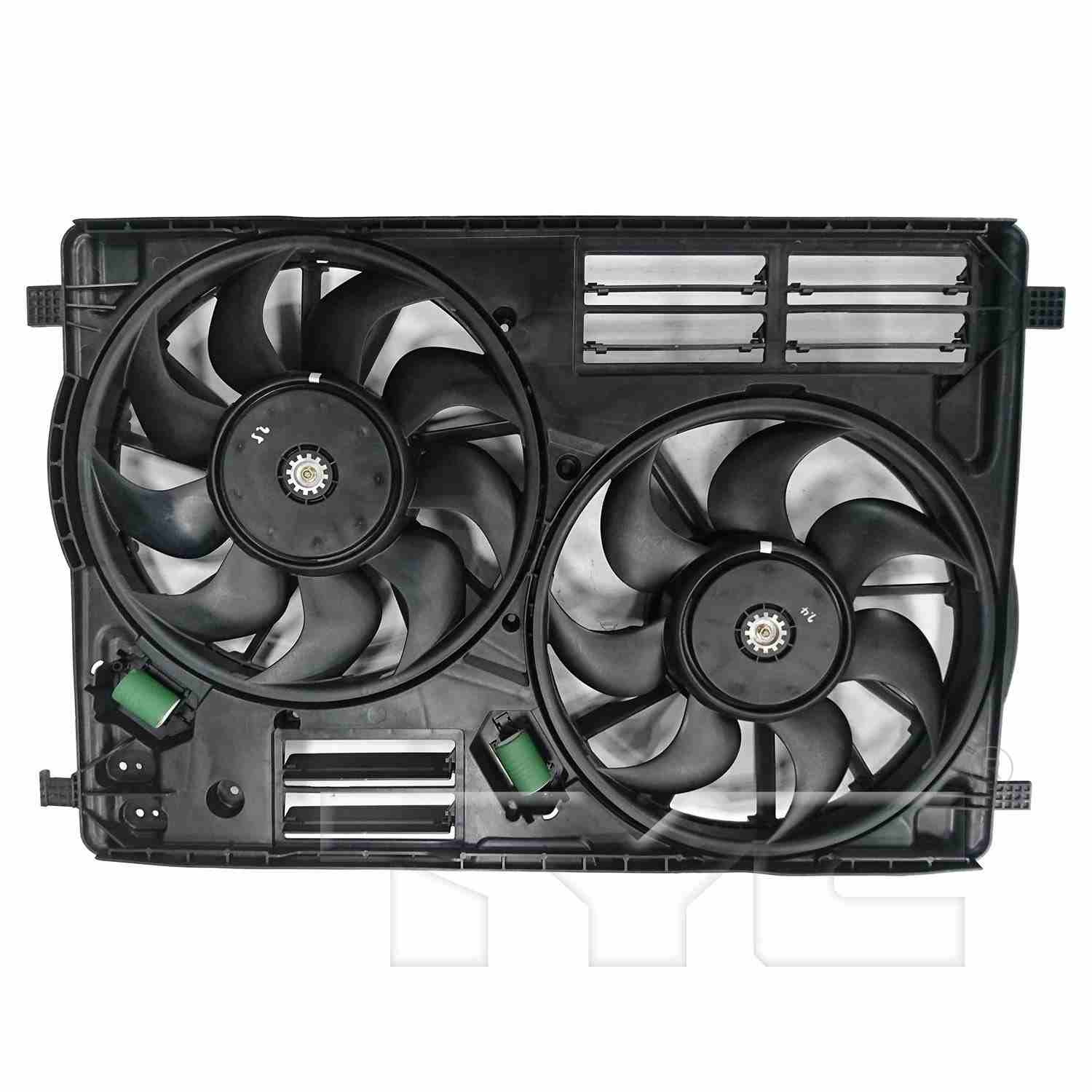TYC Dual Radiator and Condenser Fan Assembly 623810