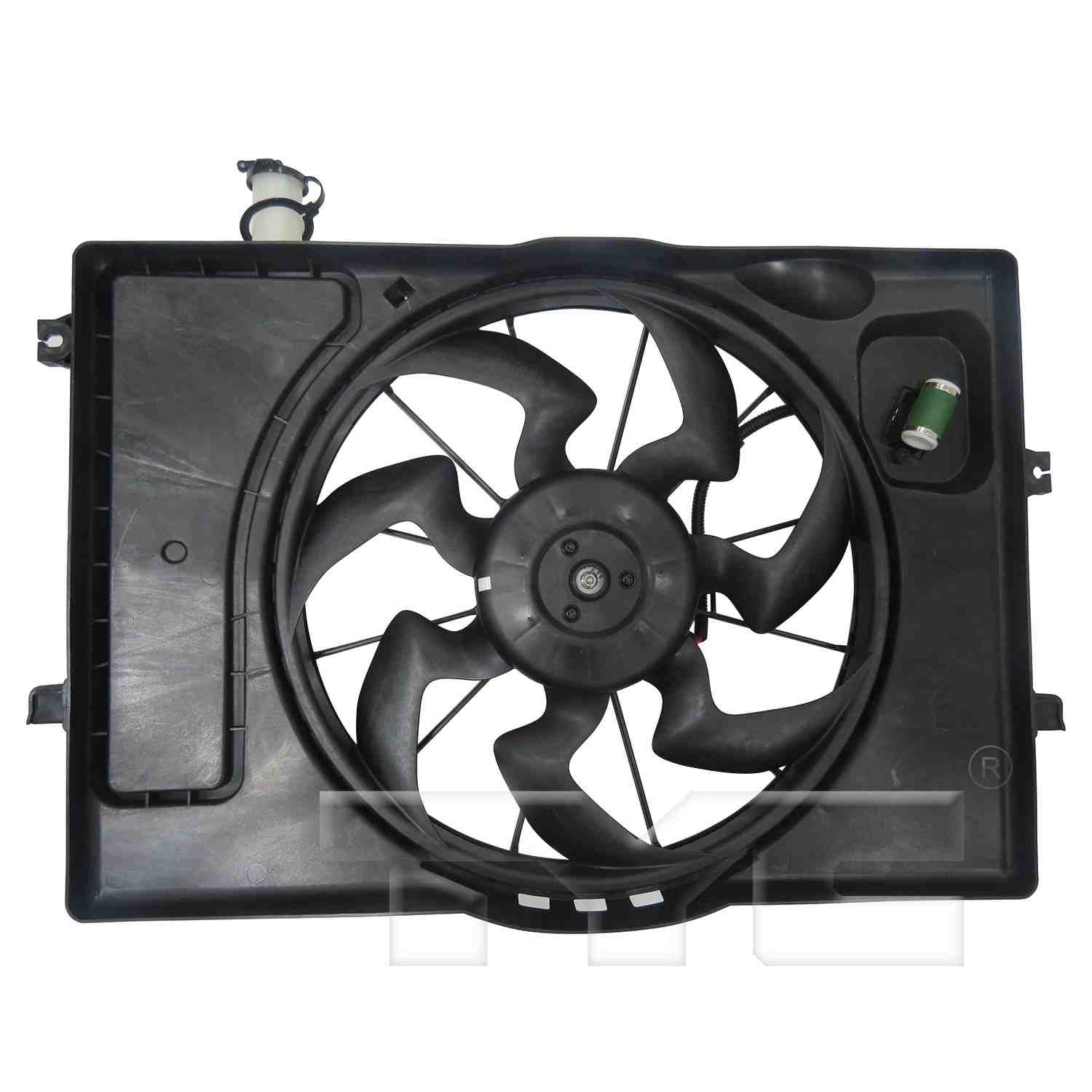TYC Dual Radiator and Condenser Fan Assembly 623820