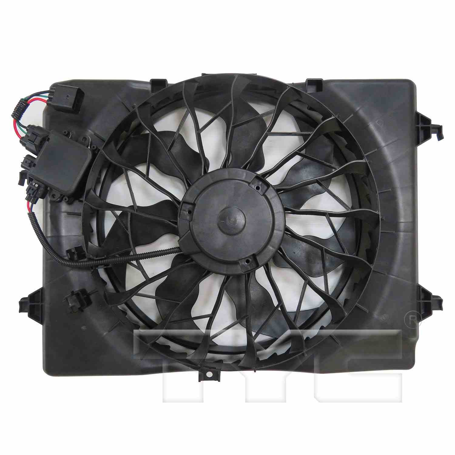TYC Dual Radiator and Condenser Fan Assembly 624000