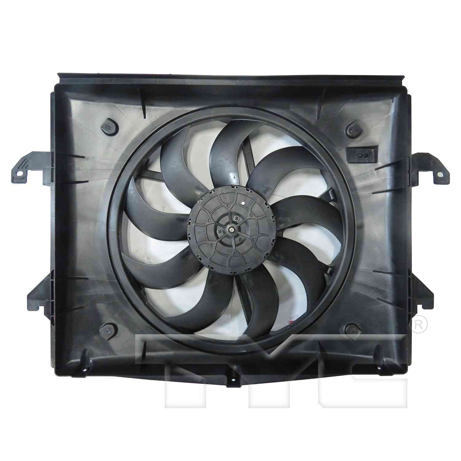 TYC Dual Radiator and Condenser Fan Assembly 624040