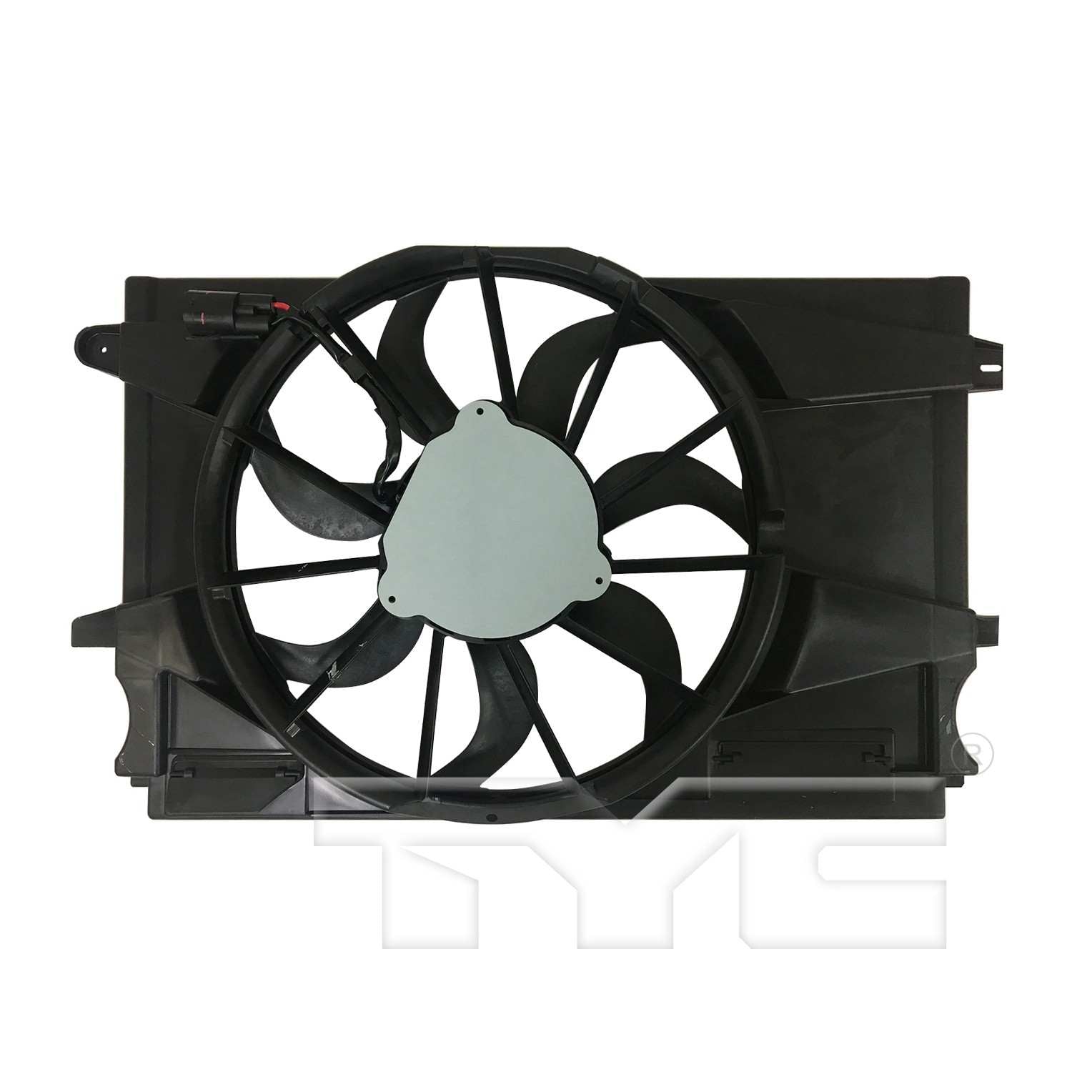TYC Dual Radiator and Condenser Fan Assembly 624060