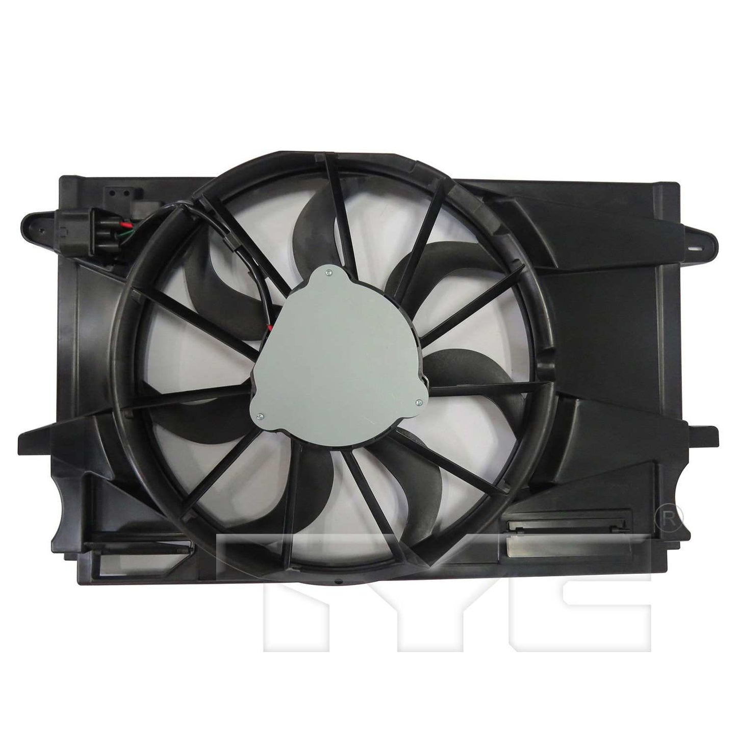 TYC Dual Radiator and Condenser Fan Assembly 624140