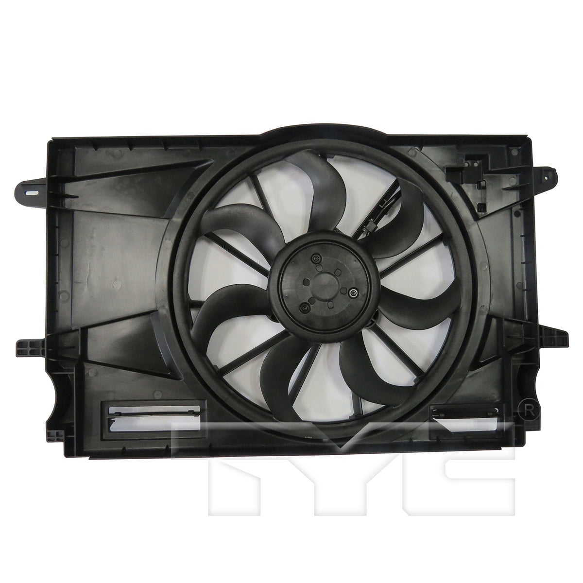 TYC Dual Radiator and Condenser Fan Assembly 624140