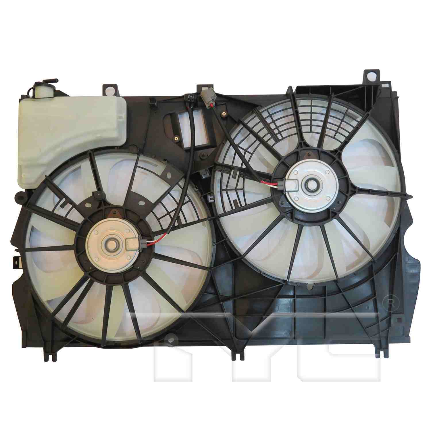 TYC Dual Radiator and Condenser Fan Assembly 624180