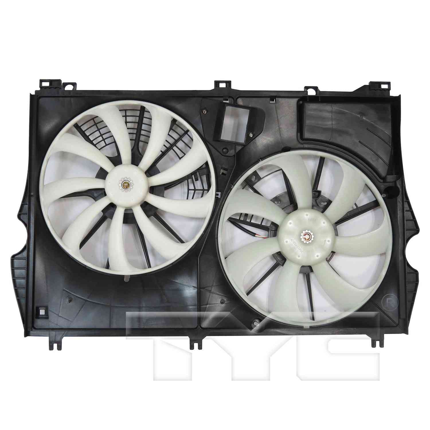 TYC Dual Radiator and Condenser Fan Assembly 624190