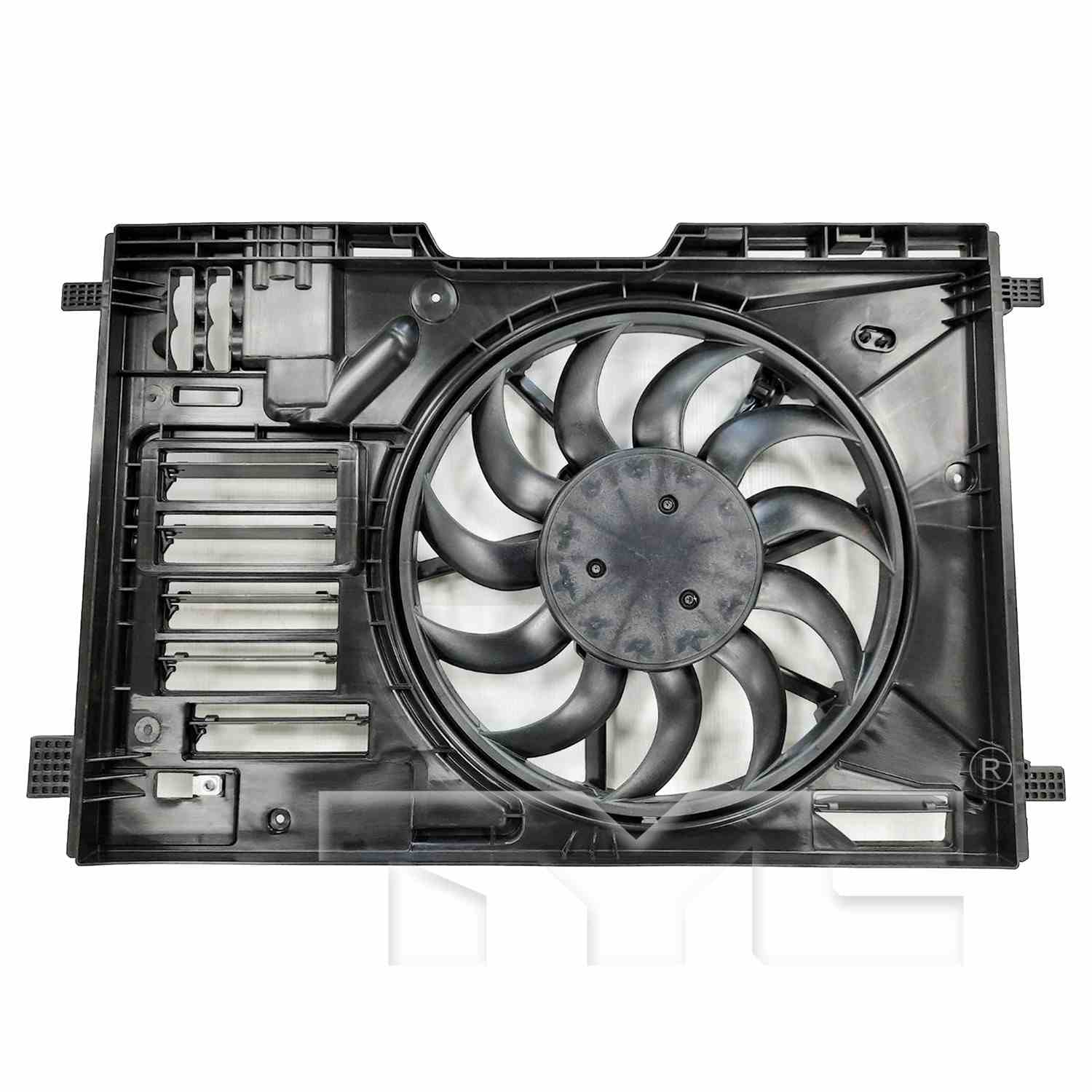 TYC Dual Radiator and Condenser Fan Assembly 624810