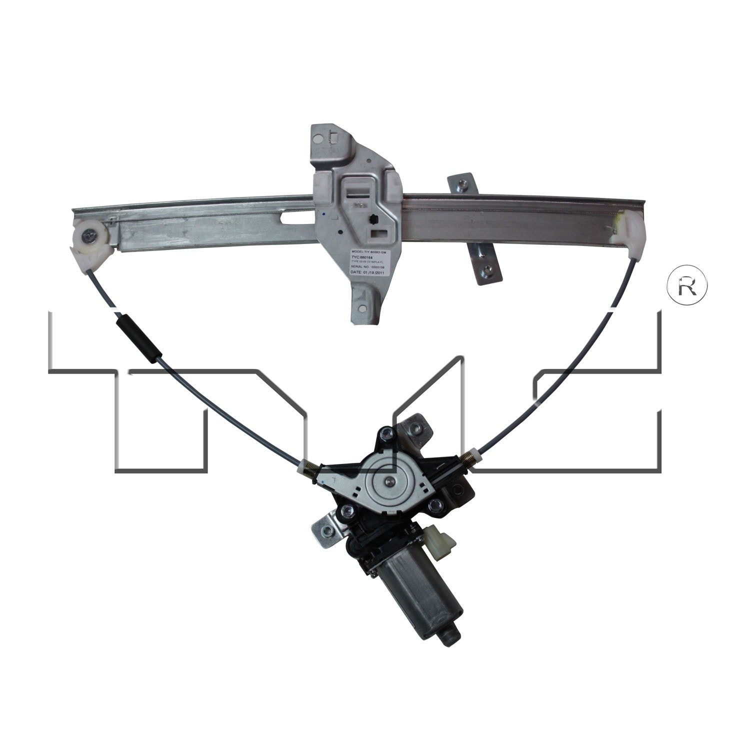 TYC Power Window Motor and Regulator Assembly 660164