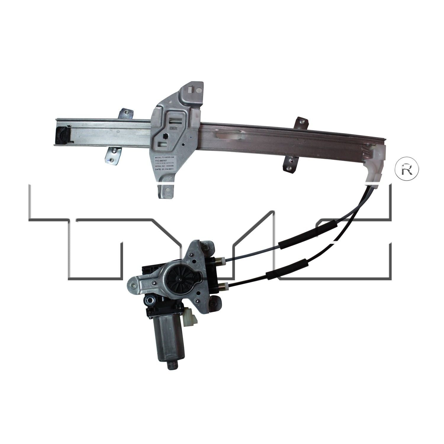 TYC Power Window Motor and Regulator Assembly 660167