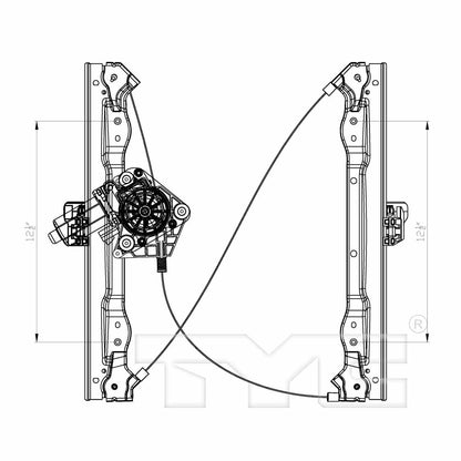 TYC Power Window Motor and Regulator Assembly 660421