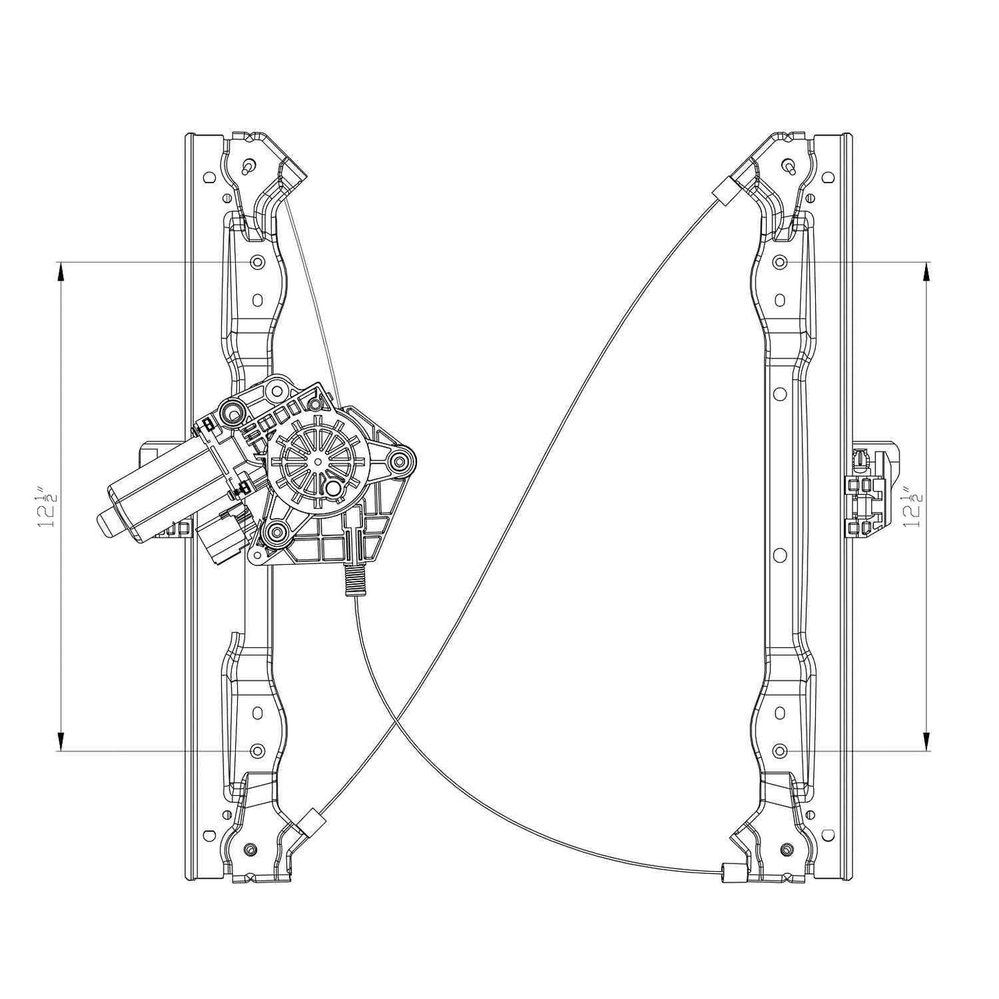 TYC Power Window Motor and Regulator Assembly 660427
