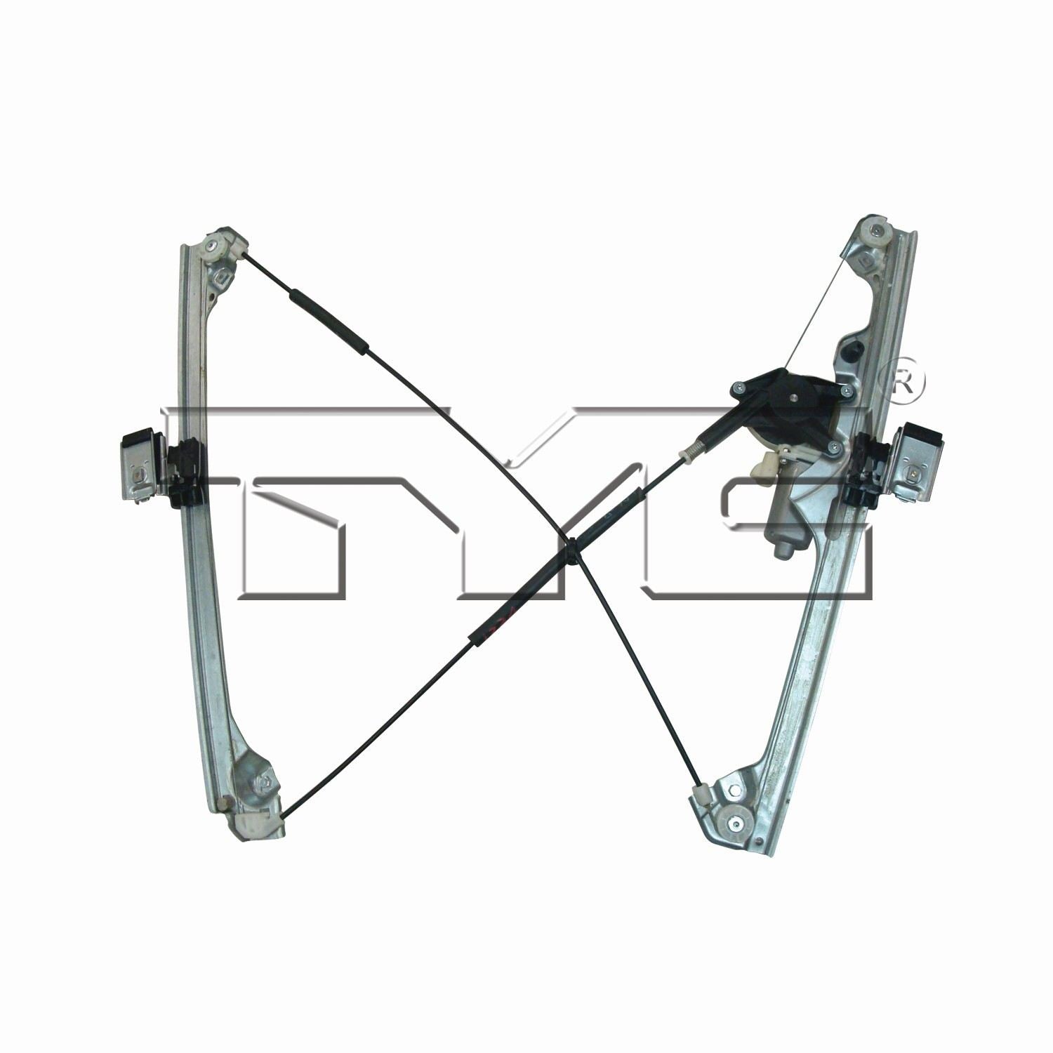 TYC Power Window Motor and Regulator Assembly  top view frsport 660507