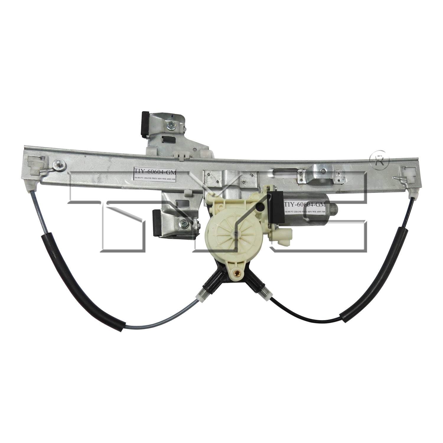 TYC Power Window Motor and Regulator Assembly  top view frsport 660509