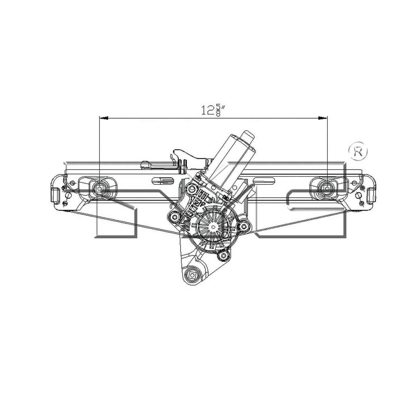 TYC Power Window Motor and Regulator Assembly 660513