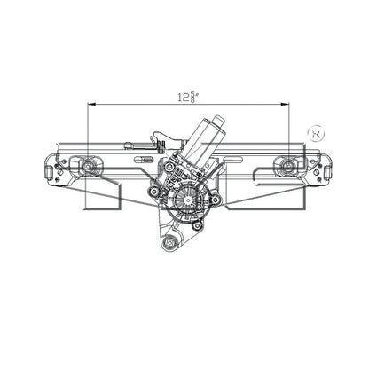 TYC Power Window Motor and Regulator Assembly 660513
