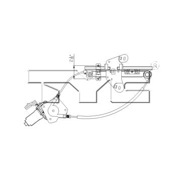 TYC Power Window Motor and Regulator Assembly 660515