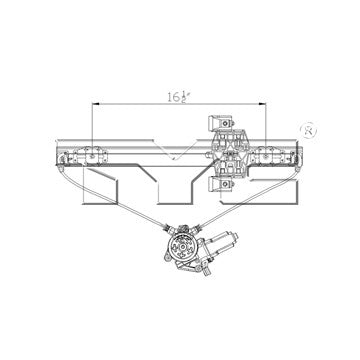 TYC Power Window Motor and Regulator Assembly 660517